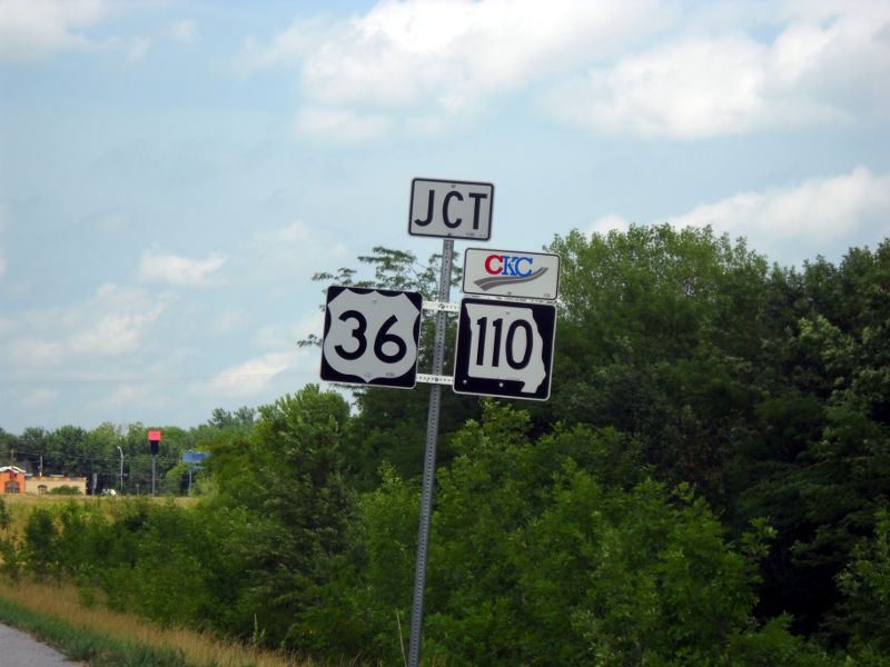 Junction of US 36/Missouri 110 at US 65
