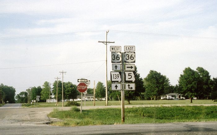 Missouri 5 and 139 at US 36 in Laclede