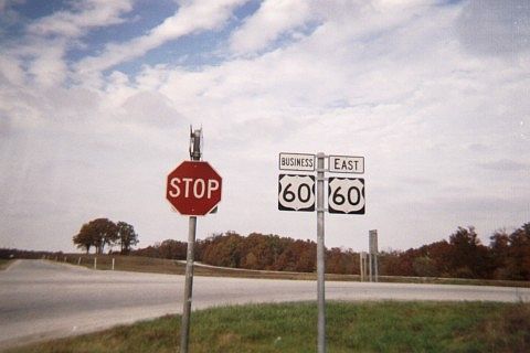 Missing arrows for US 60 in Neosho, Mo.