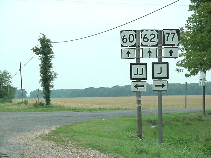 US 60, US 62, Missouri 77, and two supplemental routes in Mississippi County