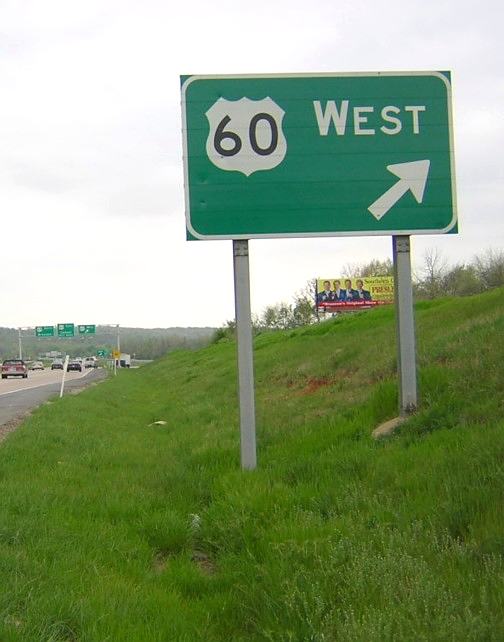 US 60 exit from US 65 in Springfield, Mo.