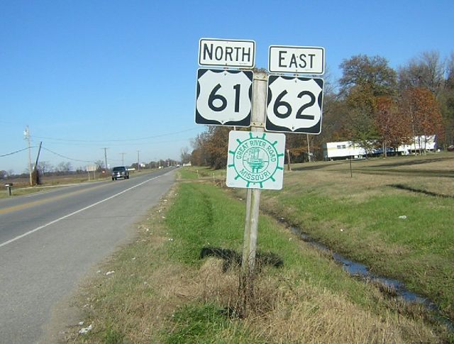 US 61 and US 62 south of Howardville, Mo. (2004)