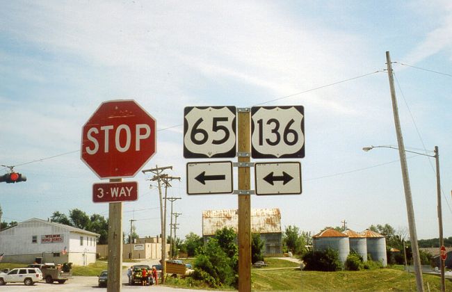 US 65 and US 136 in Princeton, Mo.