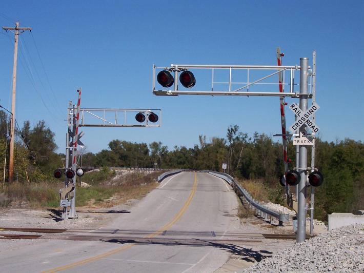 Route U at the Missouri-Illinois border at Kaskaskia