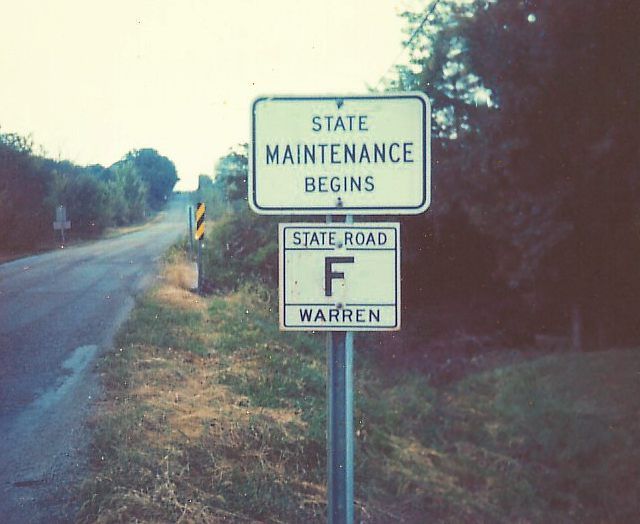 Beginning of a Missouri supplemental route in Warren County