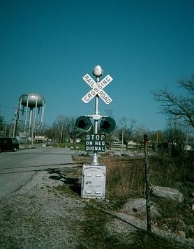 Railway crossing at Webb City, Mo.