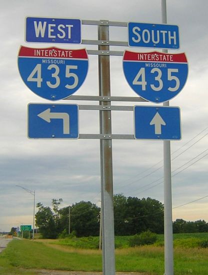 At the southeast corner of the Interstate 435 loop