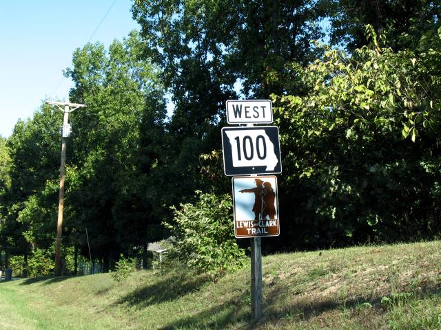 Missouri 100 just west of Hermann