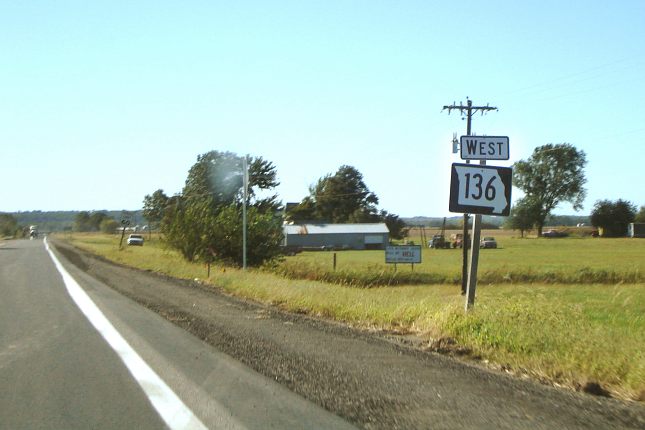 Missouri 136 goof for US 136 in Atchison County