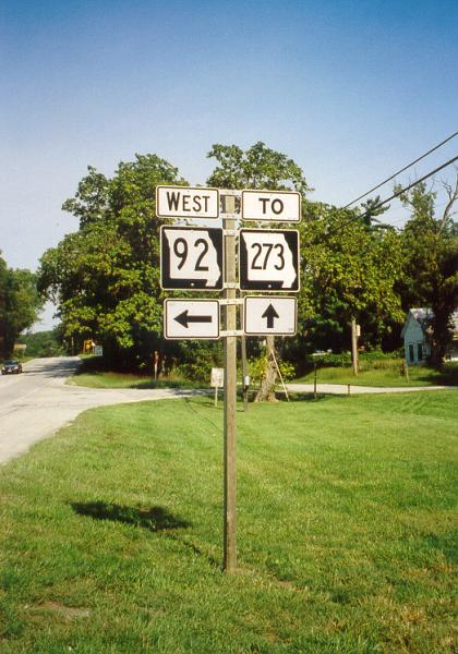 Missouri 92 and 273 in Tracy