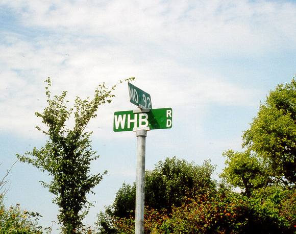WHB Road at Missouri 92 in Clay County