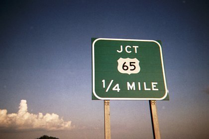Wide-style shield for a two-digit highway near Branson, Mo.