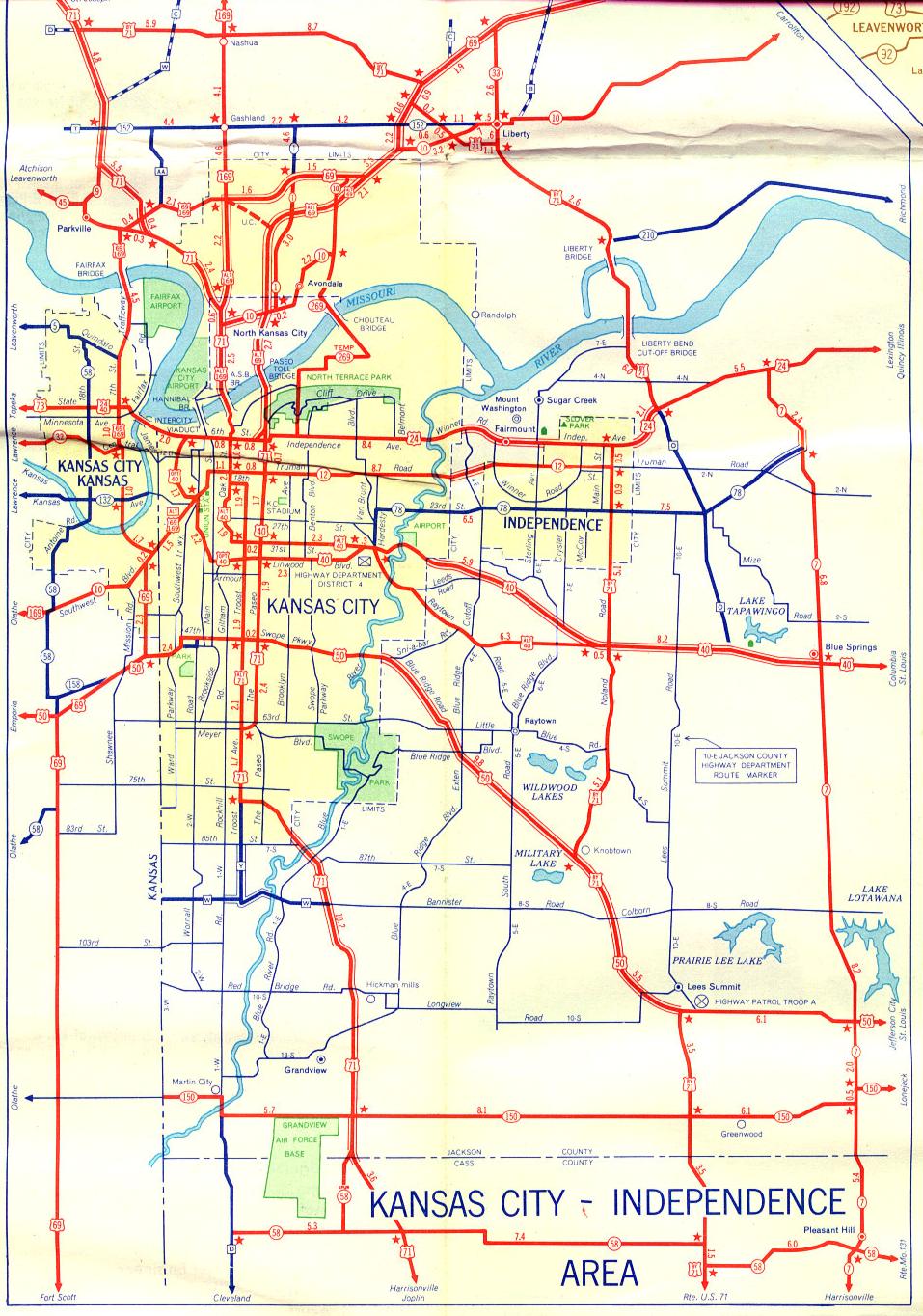 Inset map for Kansas City, Mo. (1956)