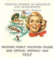 Cover of 1957 map (alternate version)
