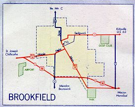 Inset map for Brookfield, Mo. (1957)