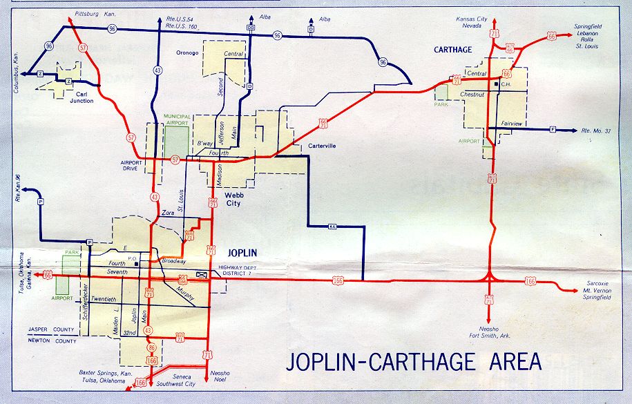 Inset map for Joplin, Mo. (1957)