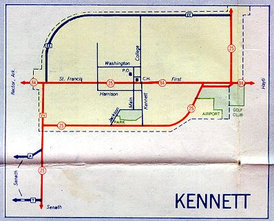 Inset map for Kennett, Mo. (1957)