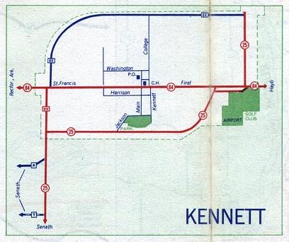 Inset map for Kennett, Mo. (1958)