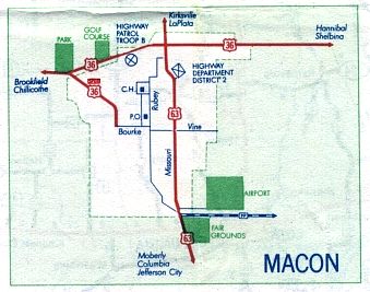 Inset map for Macon, Mo. (1958)