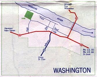 Inset map for Washington, Mo. (1958)
