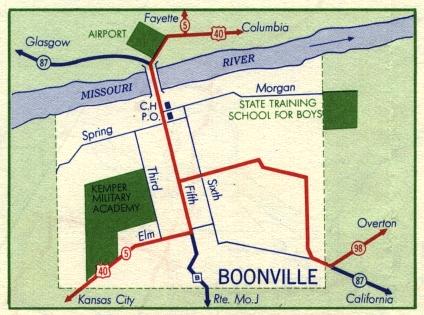 Inset map for Boonville, Mo. (1959)