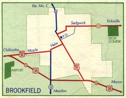 Inset map for Brookfield, Mo. (1959)