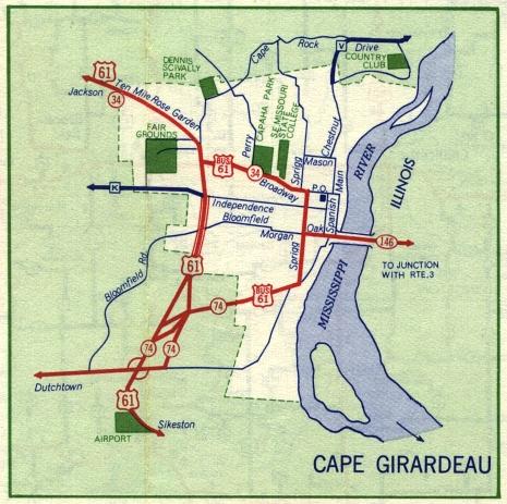 Inset map for Cape Girardeau, Mo. (1959)