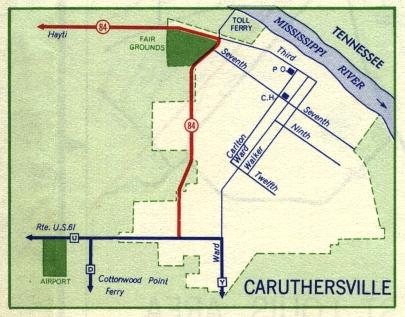 Inset map for Caruthersville, Mo. (1959)