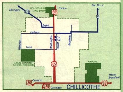 Inset map for Chillicothe, Mo. (1959)