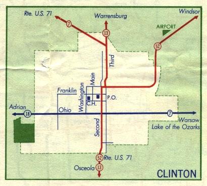 Inset map for Clinton, Mo. (1959)