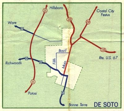 Inset map for De Soto, Mo. (1959)