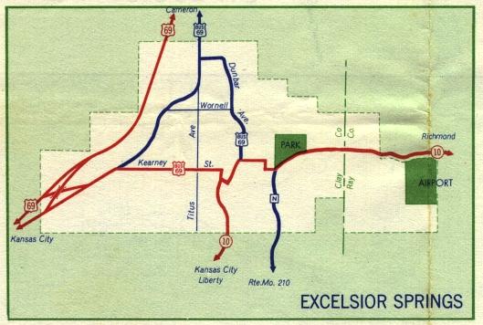 Inset map for Excelsior Springs, Mo. (1959)