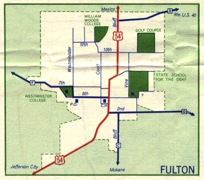 Inset map for Fulton, Mo. (1959)