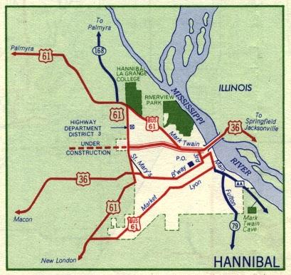 Inset map for Hannibal, Mo. (1959)