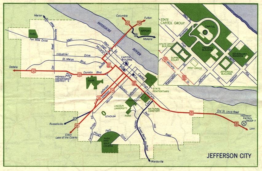 Inset map for Jefferson City, Mo. (1959)