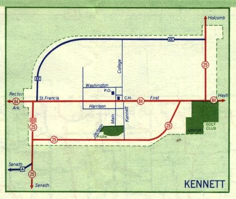 Inset map for Kennett, Mo. (1959)