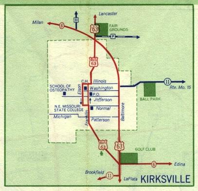 Inset map for Kirksville, Mo. (1959)