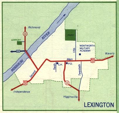 Inset map for Lexington, Mo. (1959)