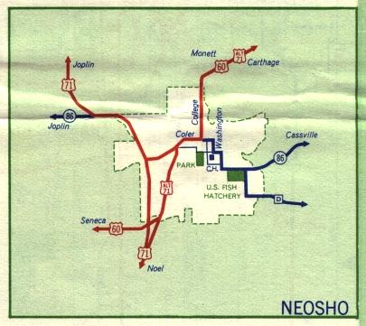 Inset map for Neosho, Mo. (1959)