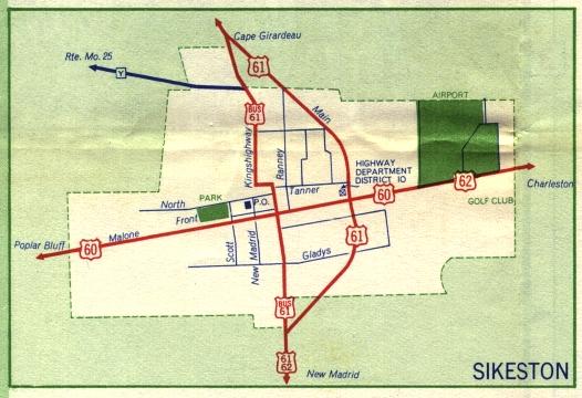 Inset map for Sikeston, Mo. (1959)