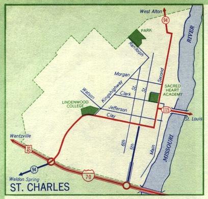 Inset map for St. Charles, Mo. (1959)