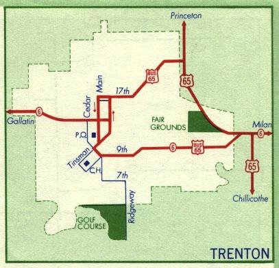 Inset map for Trenton, Mo. (1959)