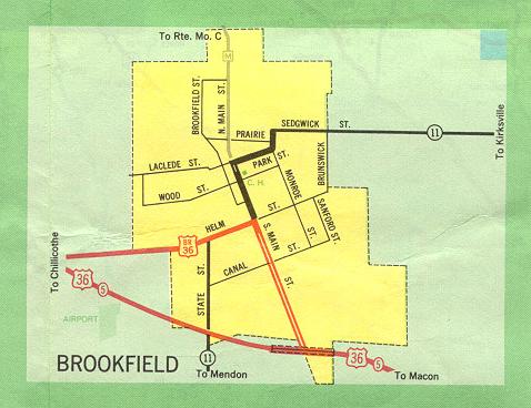 Inset map for Brookfield, Mo. (1969)