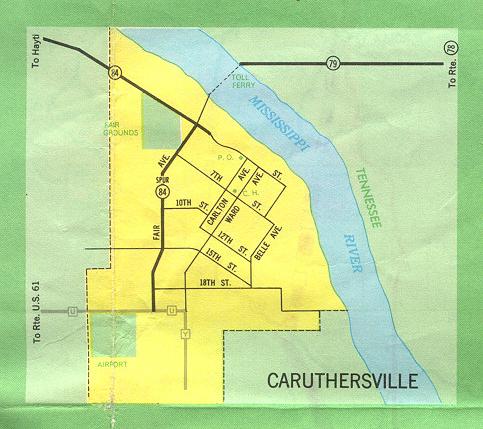 Inset map for Caruthersville, Mo. (1969)