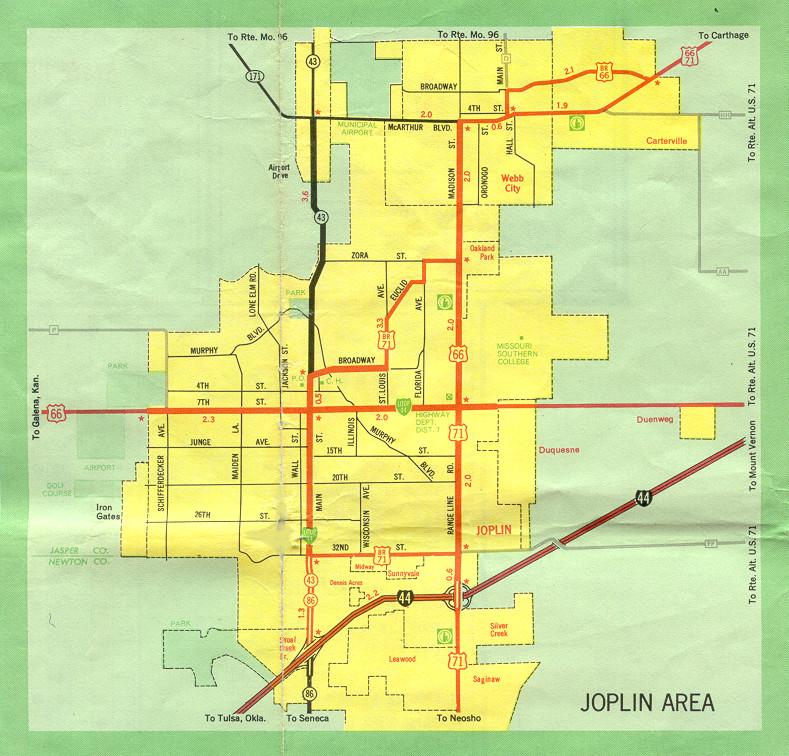 Inset map for Joplin, Mo. (1969)