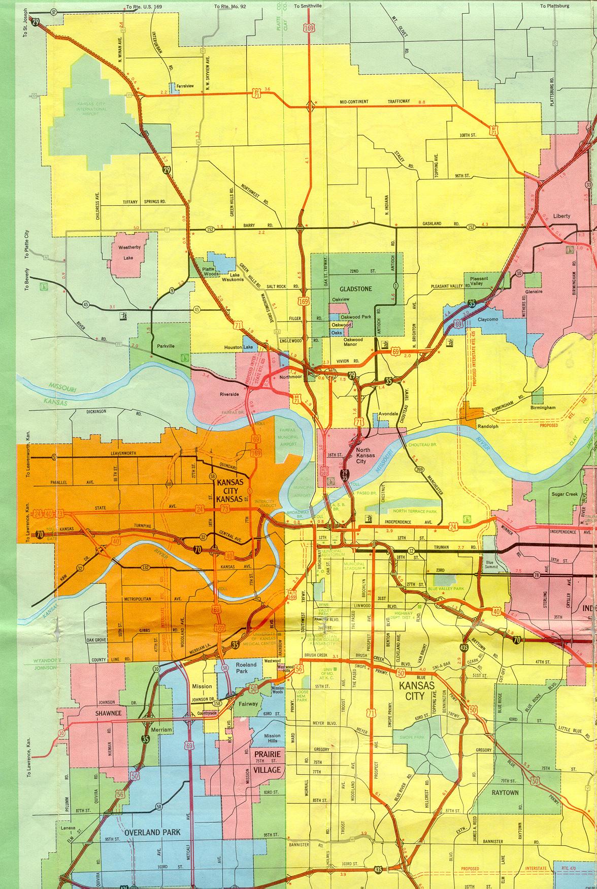 Inset map for Kansas City, Mo. (1969)