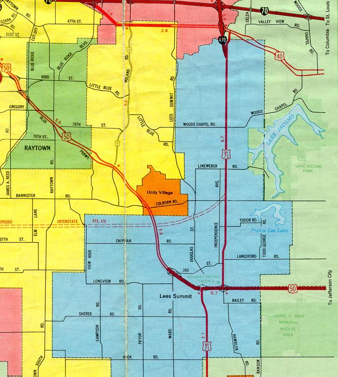 Inset map for Lees Summit, Mo. (1969)