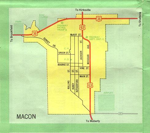 Inset map for Macon, Mo. (1969)