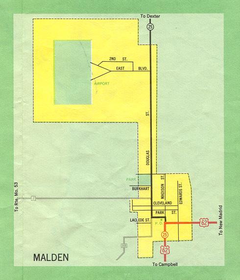 Inset map for Malden, Mo. (1969)