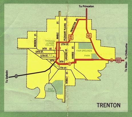Inset map for Trenton, Mo. (1969)